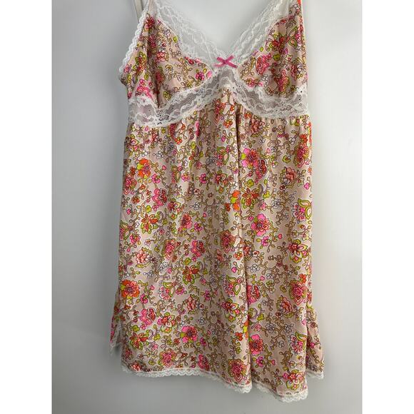 NWT Victoria's Secret Sweetheart Babydoll Lingerie Lace Floral Nighty Top Large - Picture 8 of 10
